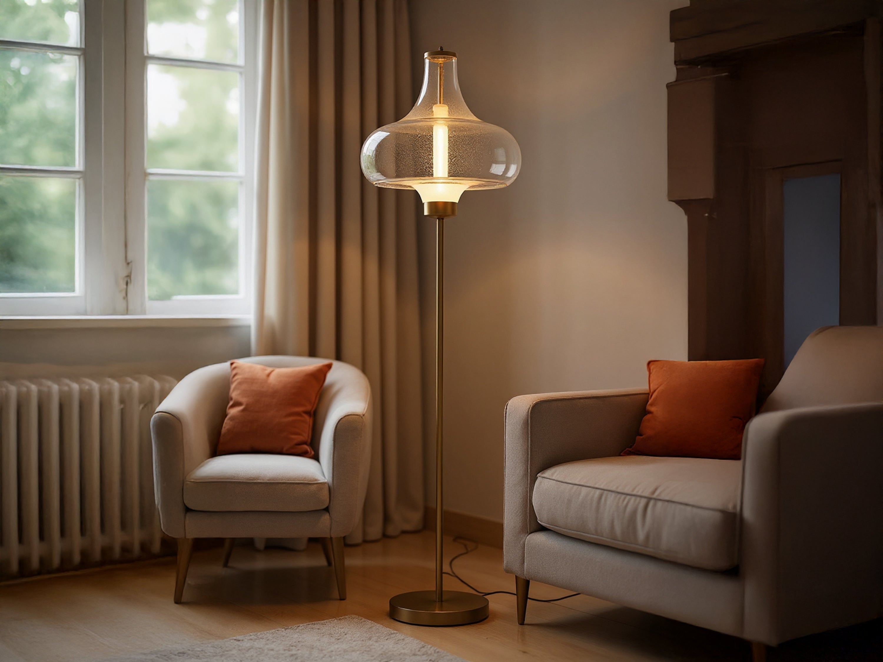 Customized Handmade Glass Floor Lamp